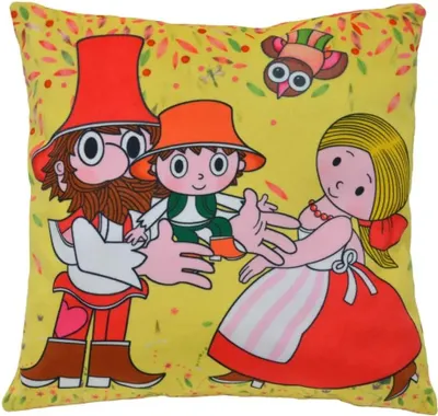 Produktbild von Mubrno Kissen 25x25cm Rumcajs, Wiese