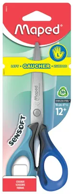Image de Maped ciseaux Sensoft 3D pointus Longueur : 160 mm gaucher couleur aléatoire 1 pièce