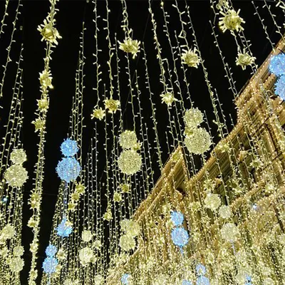 Image de Guirlande lumineuse Eikuavons, 200 mètres, 1000 LED, lumière blanche chaude, 8 modes, indice de protection IP44, 31 V, revêtement blanc, idéale pour Noël et le jardin