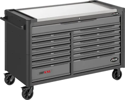 Produktbild von VIGOR Werkstattwagen Series XXL Edelstahl-Arbeitsplatte leer V4481-XXL 1625mm