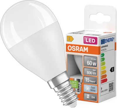 Obrázok produktu pre OSRAM LED STAR CLASSIC 7,5W 840 matná žiarovka E14 806lm 4000K neutrálna biela ako 60W 4099854023101