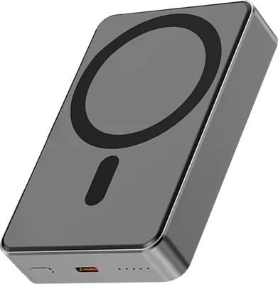 Produktbild von S&T Design Magnetische Powerbank Magsafe kompatibel 10000 mAh 20W Kabellos Externer Akku Wireless LED Schnellladefunktion