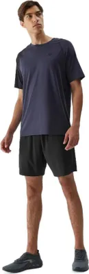 Zdjęcie produktu dla 4F Sportowe szorty męskie czarne 3XL, elastyczny materiał z technologią 4FDry