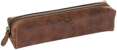 Obrázek produktu pro Kožené pouzdro na psací potřeby, hnědé, ve stylu vintage