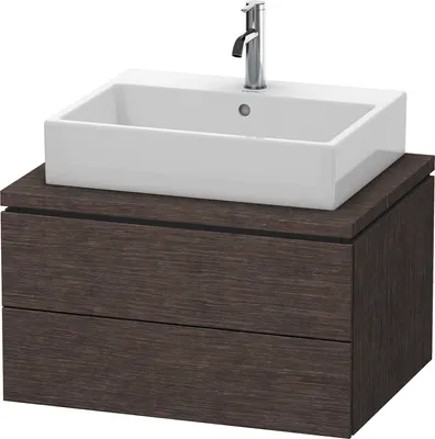 Produktbild von Konsolenunterschrank L-CUBE 400x720x547mm eiche dunkel gebürstet eiche dunkel gebürstet