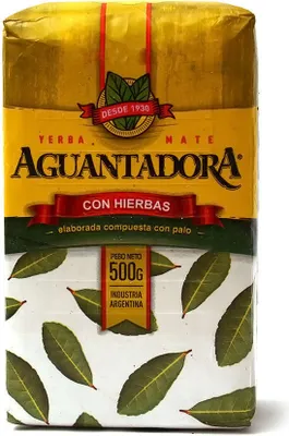 Zdjęcie produktu dla Herbata Yerba Mate AGUANTADORA Compuesta con Hierbas 500g - Argentyńska Yerba Mate z miętą