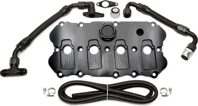 Image de Couvercle de soupape avec kit KGE Plateforme MQB EA113 NOIR pour Audi Seat Skoda VW 2.0 TFSI