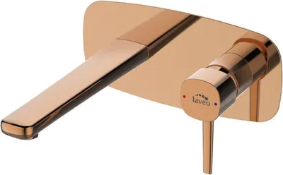 Produktbild von BADLAND Waschtischarmatur Unterputz Wasserhahn POLA Mischbatterie für Badezimmer in Rosegold + Click-Clack