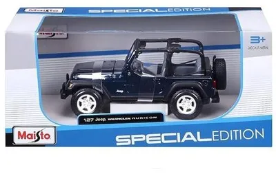 Productafbeelding van Maisto Jeep Wrangler Rubicon 1/27 Modelauto - Blauw Metallic