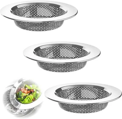 Produktbild von Edelstahl-Afvoer-Sieb, 3-teilig, für Dusche und Küche