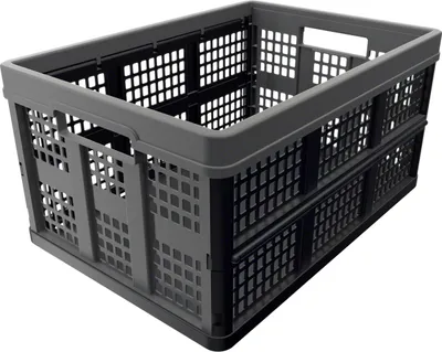 A studio shot of a foldable storage box.