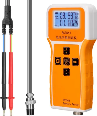 Produktbild von RC3563 200Ω 100V LCD Batterietester, Spannung Innenwiderstand Batterie Tester mit 3-stelliger Anzeige, für Lithium-Blei-Säure-Lithiumbatterien 18650