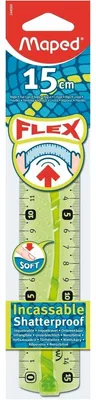 Zdjęcie produktu dla Maped 244060, Linijka biurkowa, Plastik, Różne kolory, cm, mm, 150 mm, Blister