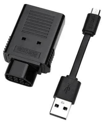 Produktbild von 8Bitdo Retro Receiver, USB Typ-A, Bluetooth, Schwarz, 34,8 mm, 56,3 mm, 16 mm
