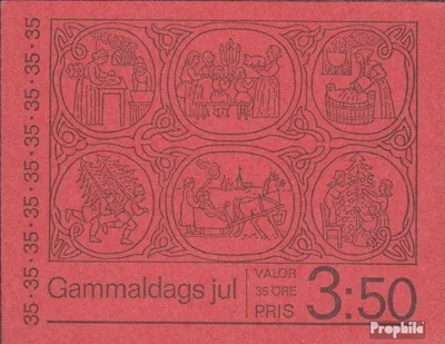 Produktbild von Briefmarken Schweden 1971 Mi MH30 (kompl.Ausg.) postfrisch Weihnachtsmarken