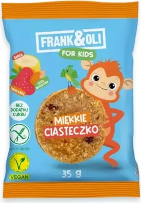 Immagine prodotto di Biscotto morbido FOR KIDS Banana e fragola 35 g