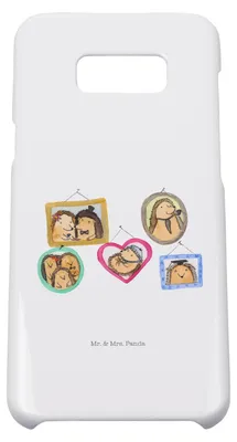 Produktbild von Mr. & Mrs. Panda Samsung Galaxy S8 plus Handyhülle  Igel Familie - Weiß - Geschenk, Muttertag, Handy Case, Cover, Hülle, Bilder, Zusammenhalt, Mama
