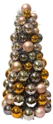 Produktbild von Weihnachtsdekoration – Weihnachtsornamente – Weihnachtsdekoration – Polystyrol – Taubbraun/Orange – 19x41 cm