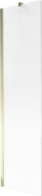 Produktbild von Mexen Next Duschwand für die Badewanne 1-flügelig 50 x 150 cm, Streifen, Gold - 895-050-000-00-09-50
