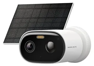 Produktbild von Mercusys MC410 KIT, IP-Sicherheitskamera, Draußen, Kabellos, Amazon Alexa & Google Assistant, Wand, Weiß