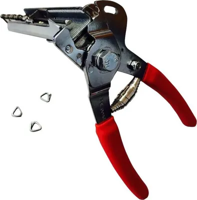 Produktbild von Ringzange Ro-Doz 24 silber/rot.