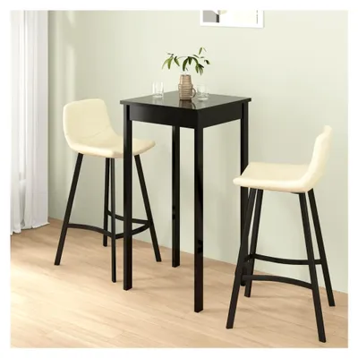 Produktbild von Stehtisch Küche MDF Schwarz 55 x 55 x 107 cm