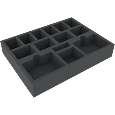Produktbild von Schaumstoffeinlage für Brettspiele, 14 Fächer, 293x219x50mm