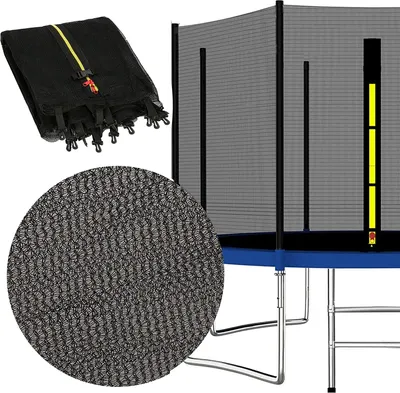 Obrázek produktu pro SPRINGOS Vnější síť pro trampolínu pro trampolínu Zipper Snap Hook Ochranná síť proti pádu Náhradní síť Příslušenství pro trampolíny Všestranná ochrana