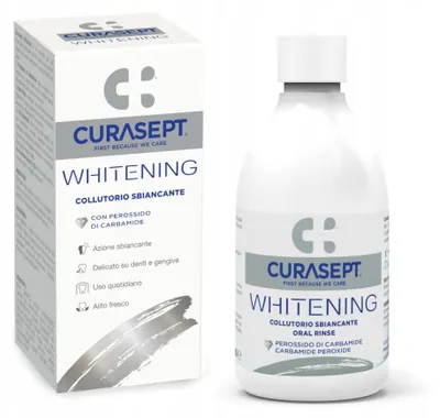 Produktbild von Curasept Whitening Mundwasser zur Zahnaufhellung 300 ml