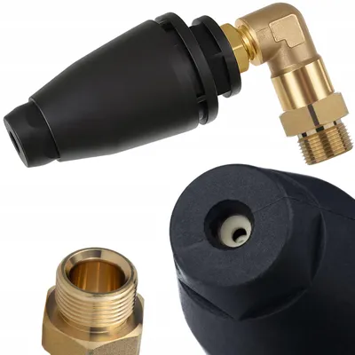 Zdjęcie produktu dla AngleJet 90° Turbodysza Kątowa Rotacyjna - M22x1,5 GW 14mm | OleoMac Dewalt Stanley Kranzle | Do Kostki i Podwozi | Wysokie Ciśnienie