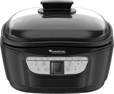 Obrázok produktu pre TurboTronic Multicooker - DMC24 - 5 l 1500 W s funkciou vyprážania – 8 programov Pomalý hrniec, parný hrniec a digitálny varný stroj – Všetko v jednom