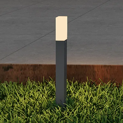 Image de doporro Lampe LED sur Pied Extérieure 3W avec LED Lampe Jardin Étanche IP65 3000K Light Extérieure Gris 40cm Design Deus Lumina