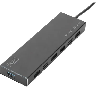 Immagine prodotto di DIGITUS USB 3.0 Office Hub DA-70241-1 - Hub - 7 x USB 3.0 SuperSpeed - Desktop