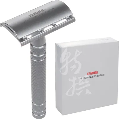 Produktbild von Rasierer Feather All Stainless Razor Double Edge AS-D2 Japanische Qualität