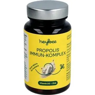 Zdjęcie produktu dla Kapsułki Heybee Propolis Immun-Komplex, 60 szt.