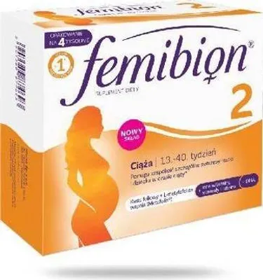 Produktbild von Femibion 2 Schwangerschaft Tabletten und Kapseln, 56 St. Tabletten
