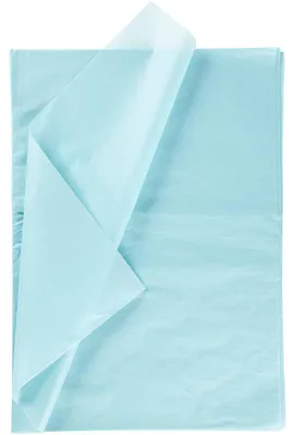 Produktbild von Seidenpapier, Blatt 50x70 cm, 14 g, Hellblau, 10Bl.