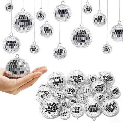 Immagine prodotto di Palline a specchio per mini discoteche, ideali per decorazioni di feste e illuminazione d'atmosfera