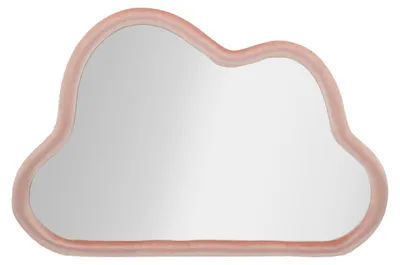Immagine prodotto di Mauro Ferretti Specchio da muro Cloud Velluto rosa, 90x4x60 cm