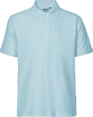 Produktbild von Neutral O20080 | Herren Classic Polo / 100% Fairtrade-Baumwolle - Farbe: Light Blue - Größe: S
