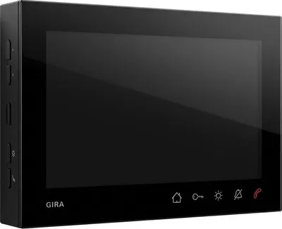 Produktbild von GIRA Wohnungsstation Video AP 7 1209005 Türko Schwarz matt
