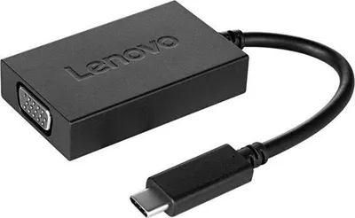 Produktbild von Lenovo USB-C-auf-VGA-Adapter mit integriertem Netzteil