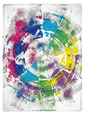 Gelprintplatte für Kinder, 24,8x19,7x0,7 cm, weich, wiederverwendbar