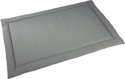 Obrázok produktu pre Vodotesné psie lôžko veľkosti 120 x 75 cm – robustné, ľahko udržiavateľné, z materiálu Codura, podložka pre malé, stredné a veľké psy, pre vnútorné a vonkajšie použitie – farba – sivá