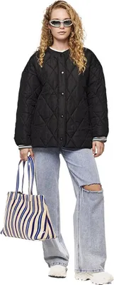 Produktbild von Pieces Stella Quilted Jacke Grau XS Frau Grau XS