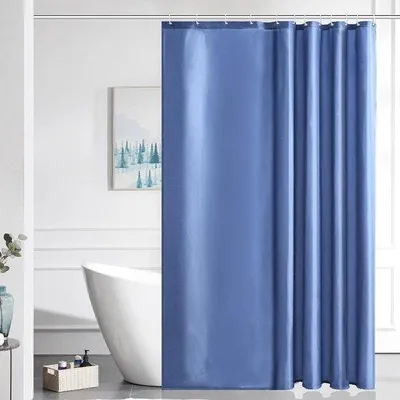 Produktbild von Famanu Duschvorhang schimmelbeständig - mistig blau, 180 x 210 cm