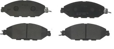 Produktbild von Bremsbelagsatz Scheibenbremse mit akustischer Verschleißwarnung 17 mm BREMBO