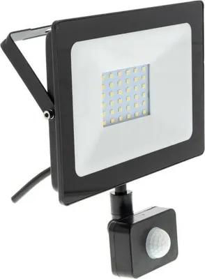Obrázek produktu pro LED reflektor s pohybovým senzorem RETLUX RSL 247, 30 W, 2400 lm, 4000 K, IP65, studená bílá