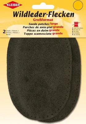 Immagine prodotto di KLEIBER 85406 KLEIBER toppe in pelle scamosciata cucite, 100 x 155 mm, marrone scuro