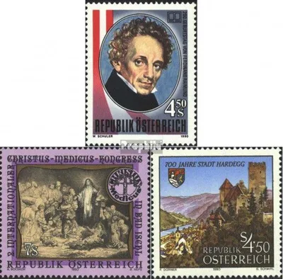 Produktbild von Briefmarken Österreich 1990 Mi 1993,1994,1995 (kompl.Ausgaben) postfrisch Sondermarken